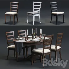 Cb harper chair avalon table